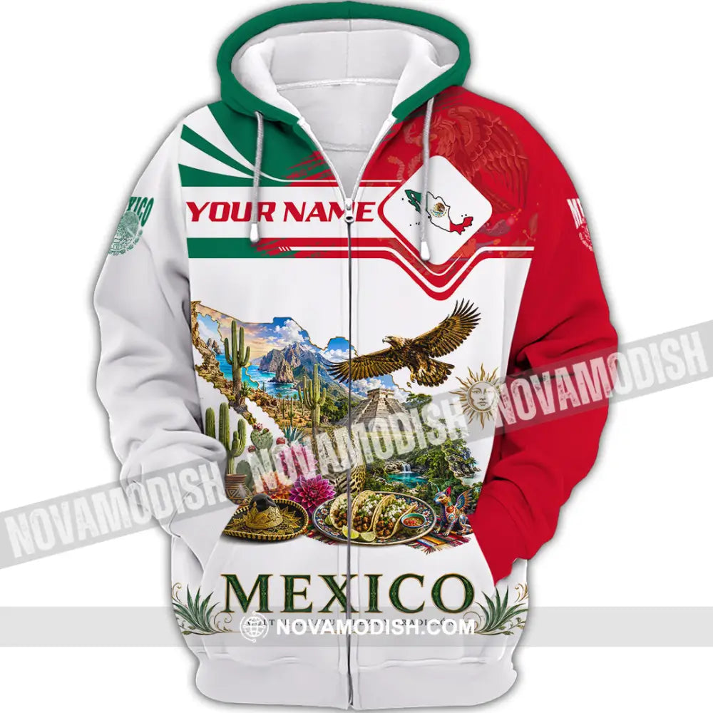 Unisex Shirt - Custom Mexico Shirt - Zipper Hoodie / S - T-shirt
