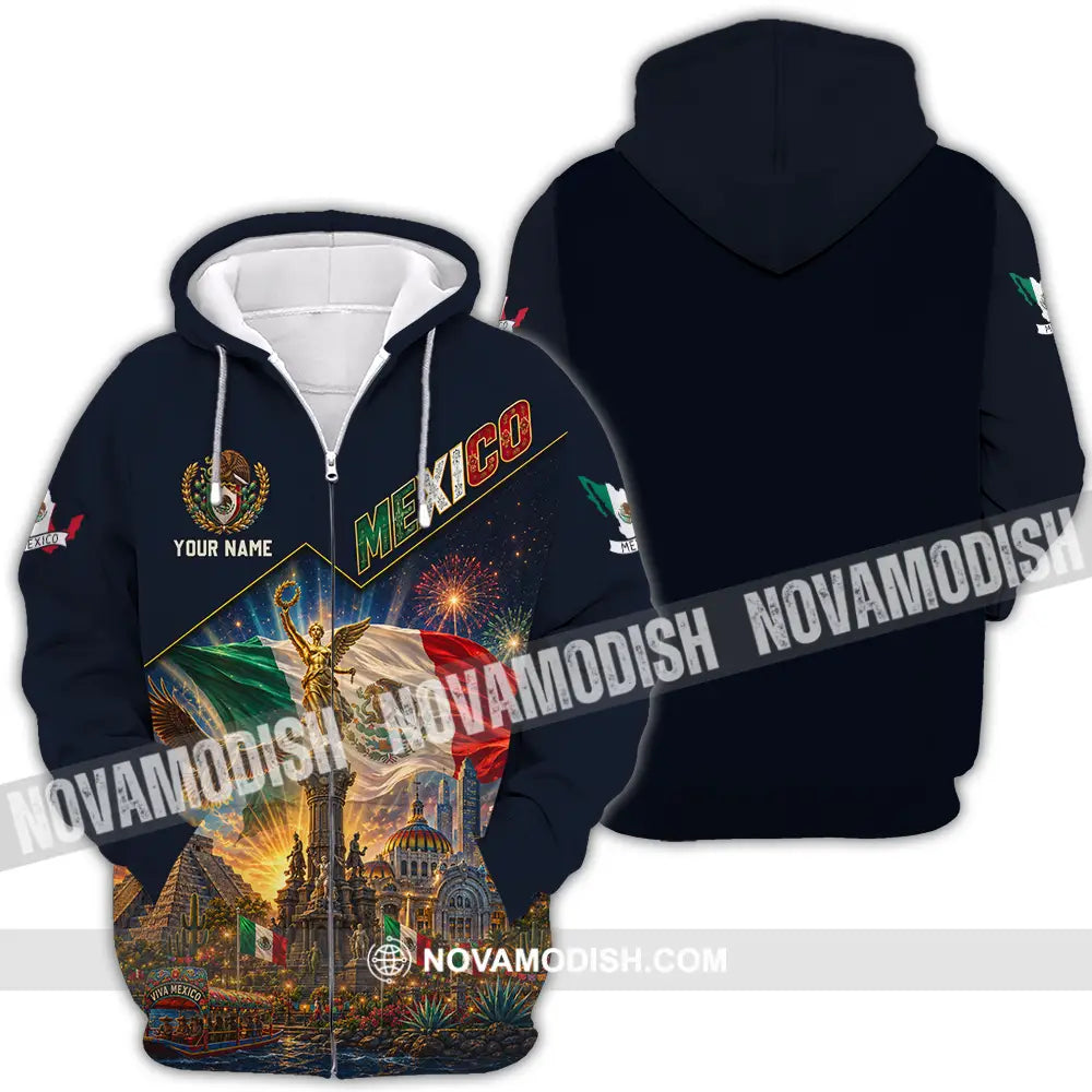 Unisex Shirt - Custom Mexico Shirt - Zipper Hoodie / S - T-shirt