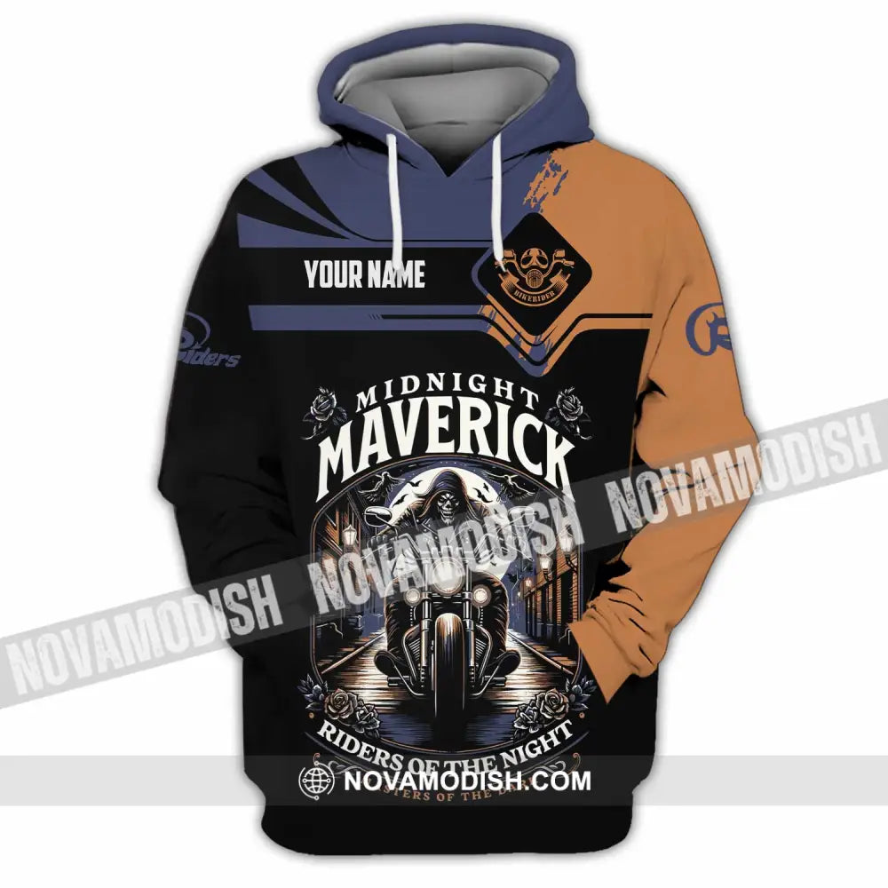 Unisex Shirt - Custom Midnight Maverick Riders Of The Night Shirt Hoodie / S T-shirt