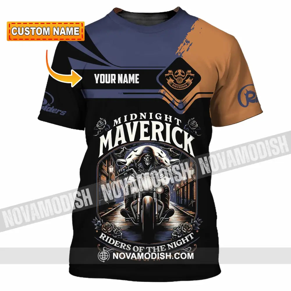 Unisex Shirt - Custom Midnight Maverick Riders Of The Night Shirt T-shirt