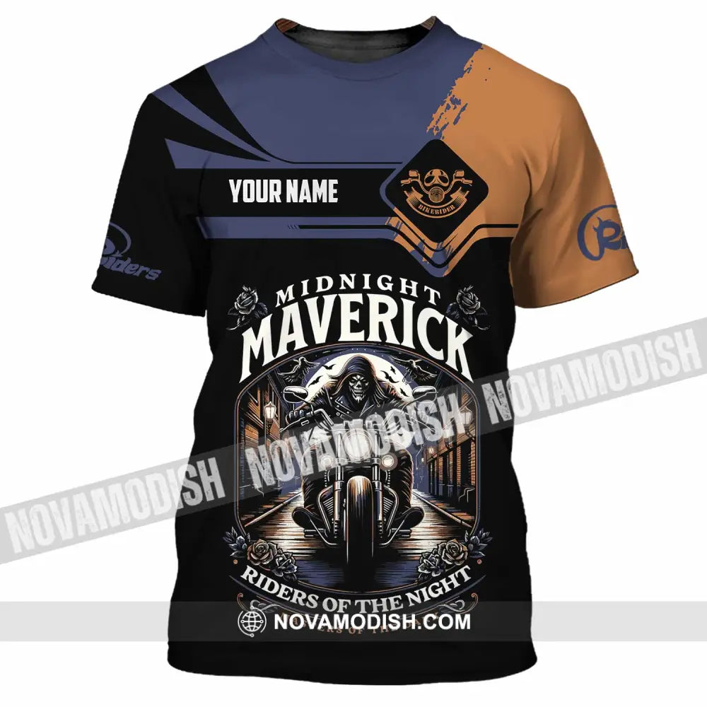 Unisex Shirt - Custom Midnight Maverick Riders Of The Night Shirt T-Shirt / S T-shirt