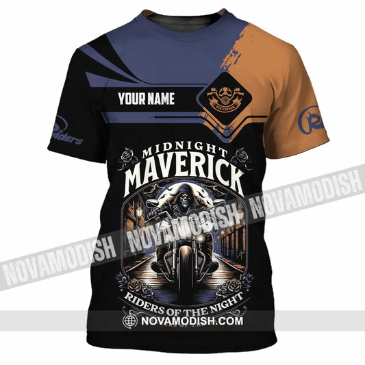 Unisex Shirt - Custom Midnight Maverick Riders Of The Night Shirt T-Shirt / S T-shirt