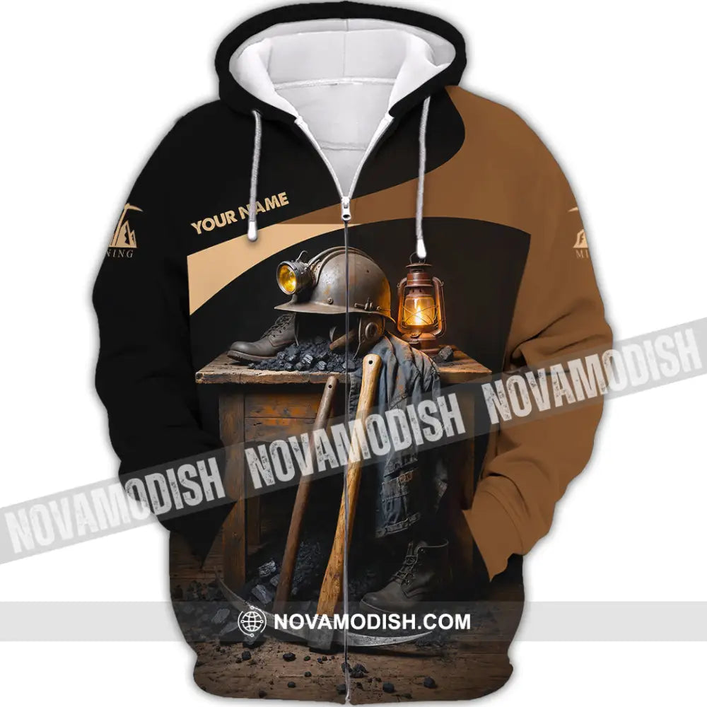 Unisex Shirt - Custom Mining Shirt - Zipper Hoodie / S - T-shirt