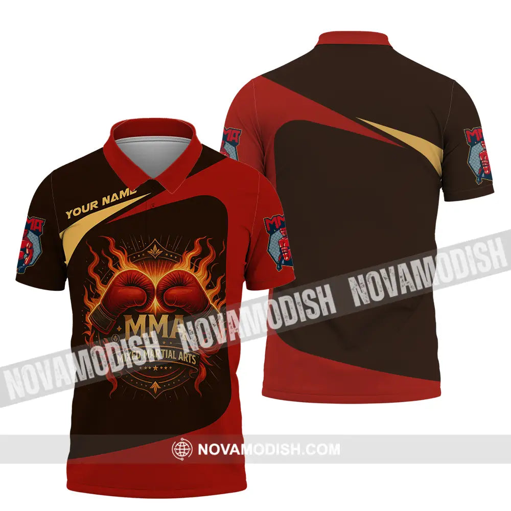 Unisex Shirt - Custom Mixed Martial Arts MMA Lover Shirt Polo Shirt / S T-shirt
