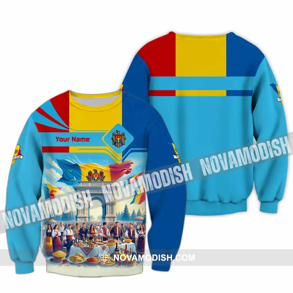 Unisex Shirt - Custom Moldova Shirt - Long Sleeve / S - T-shirt