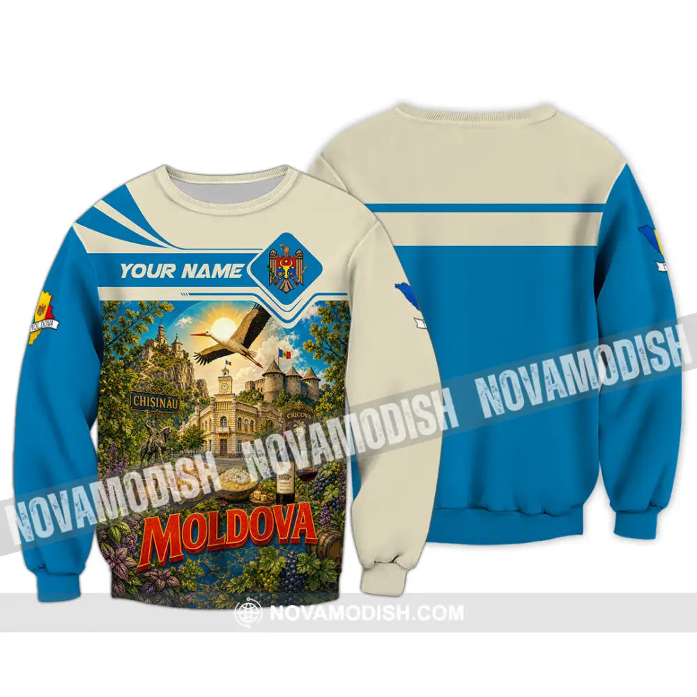 Unisex Shirt - Custom Moldova Shirt - Long Sleeve / S - T-shirt