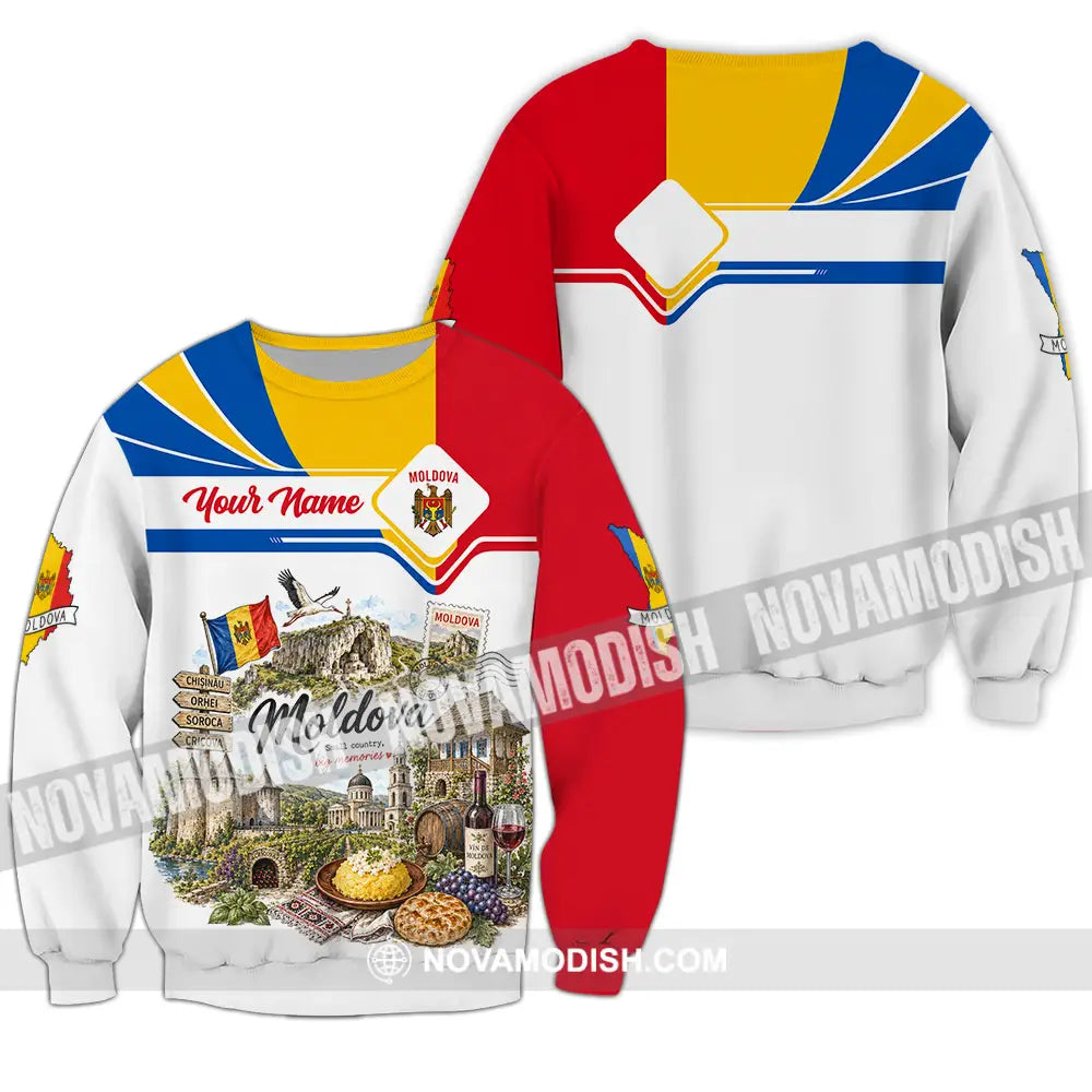Unisex Shirt - Custom Moldova Shirt - Long Sleeve / S - T-shirt