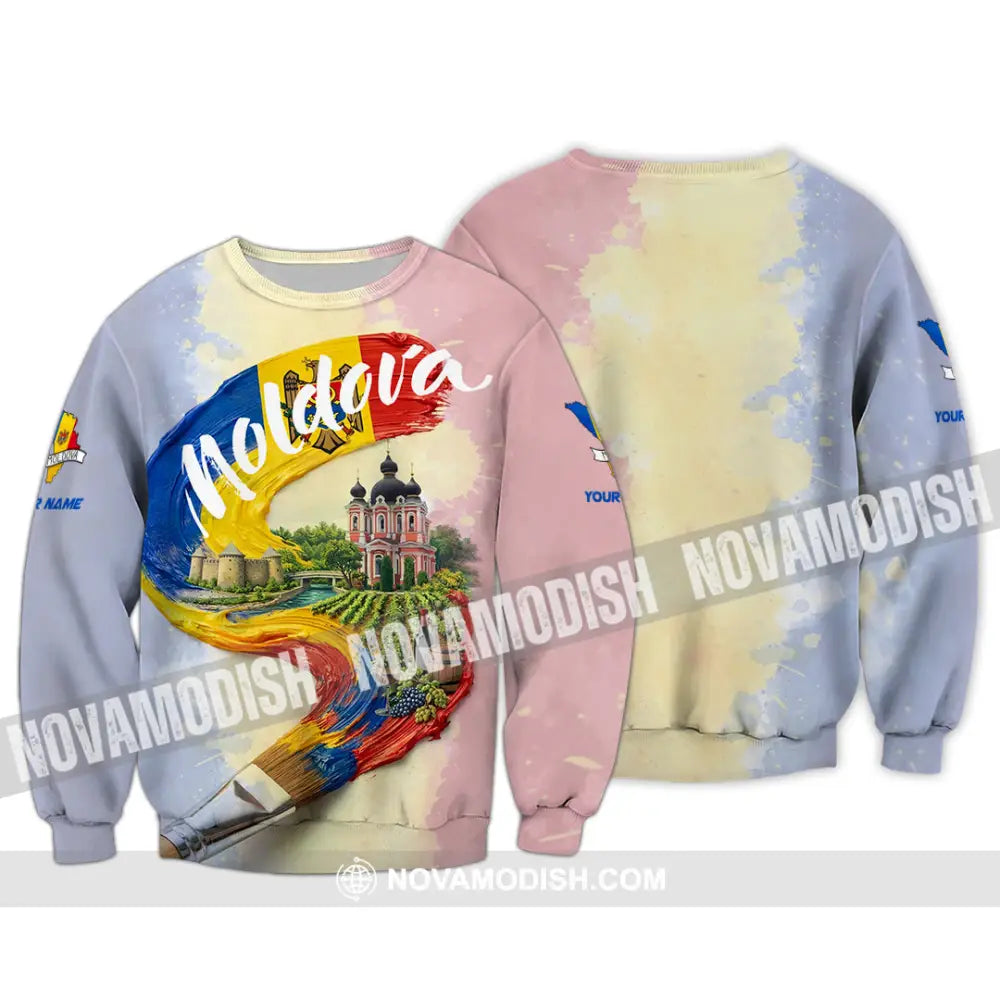 Unisex Shirt - Custom Moldova Shirt - Long Sleeve / S - T-shirt