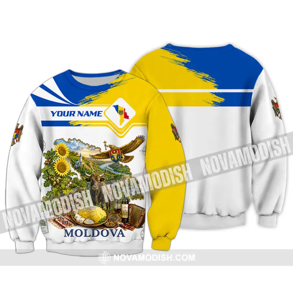 Unisex Shirt - Custom Moldova Shirt - Long Sleeve / S - T-shirt