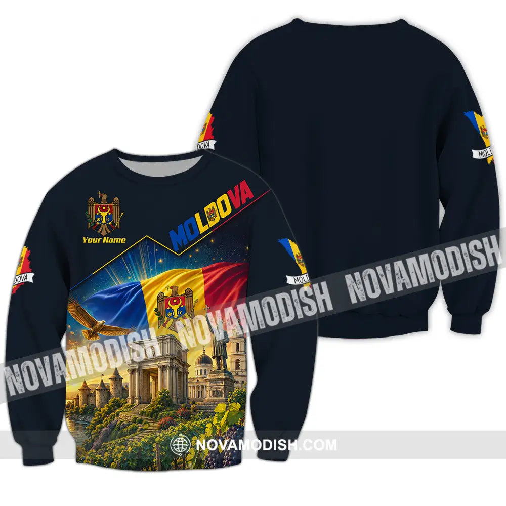 Unisex Shirt - Custom Moldova Shirt - Long Sleeve / S - T-shirt