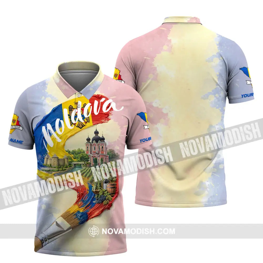 Unisex Shirt - Custom Moldova Shirt - Polo Shirt / S - T-shirt