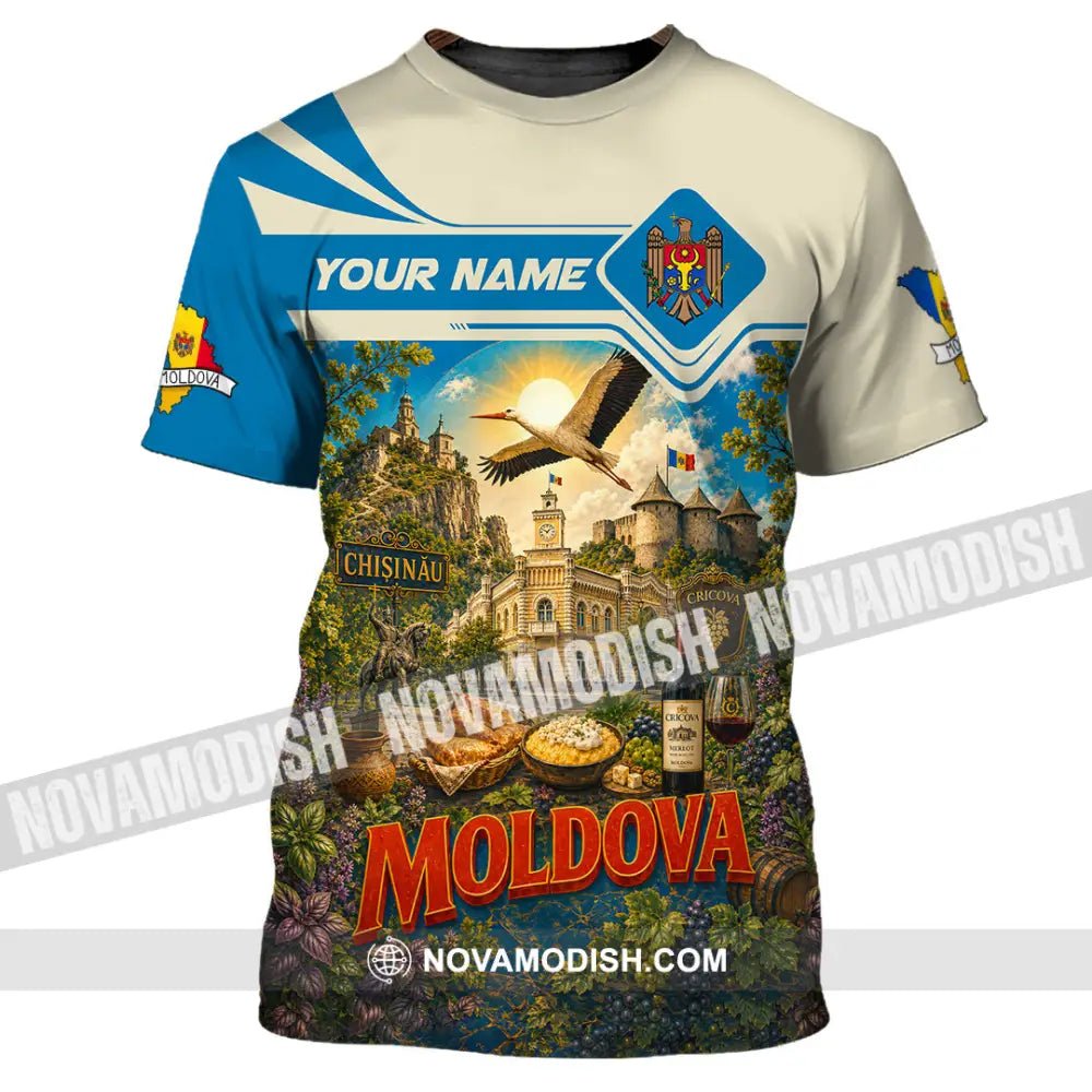 Unisex Shirt - Custom Moldova Shirt - T-Shirt / S - T-shirt