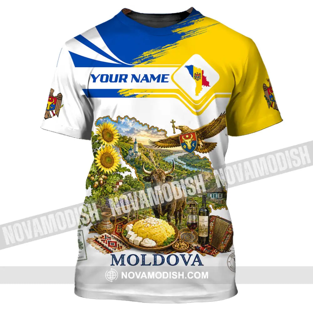 Unisex Shirt - Custom Moldova Shirt - T-Shirt / S - T-shirt