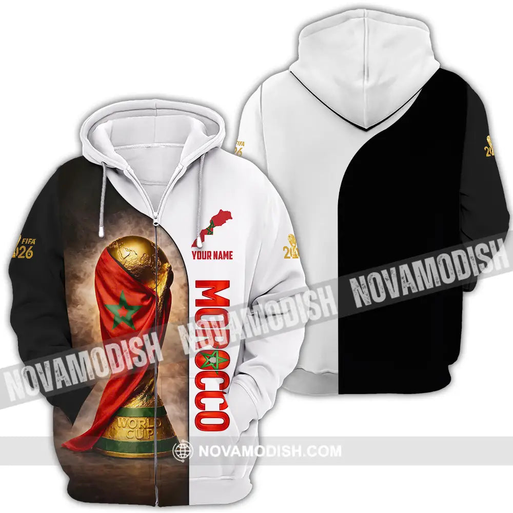 Unisex Shirt - Custom Morocco 3D Shirt Zipper Hoodie / S T-shirt