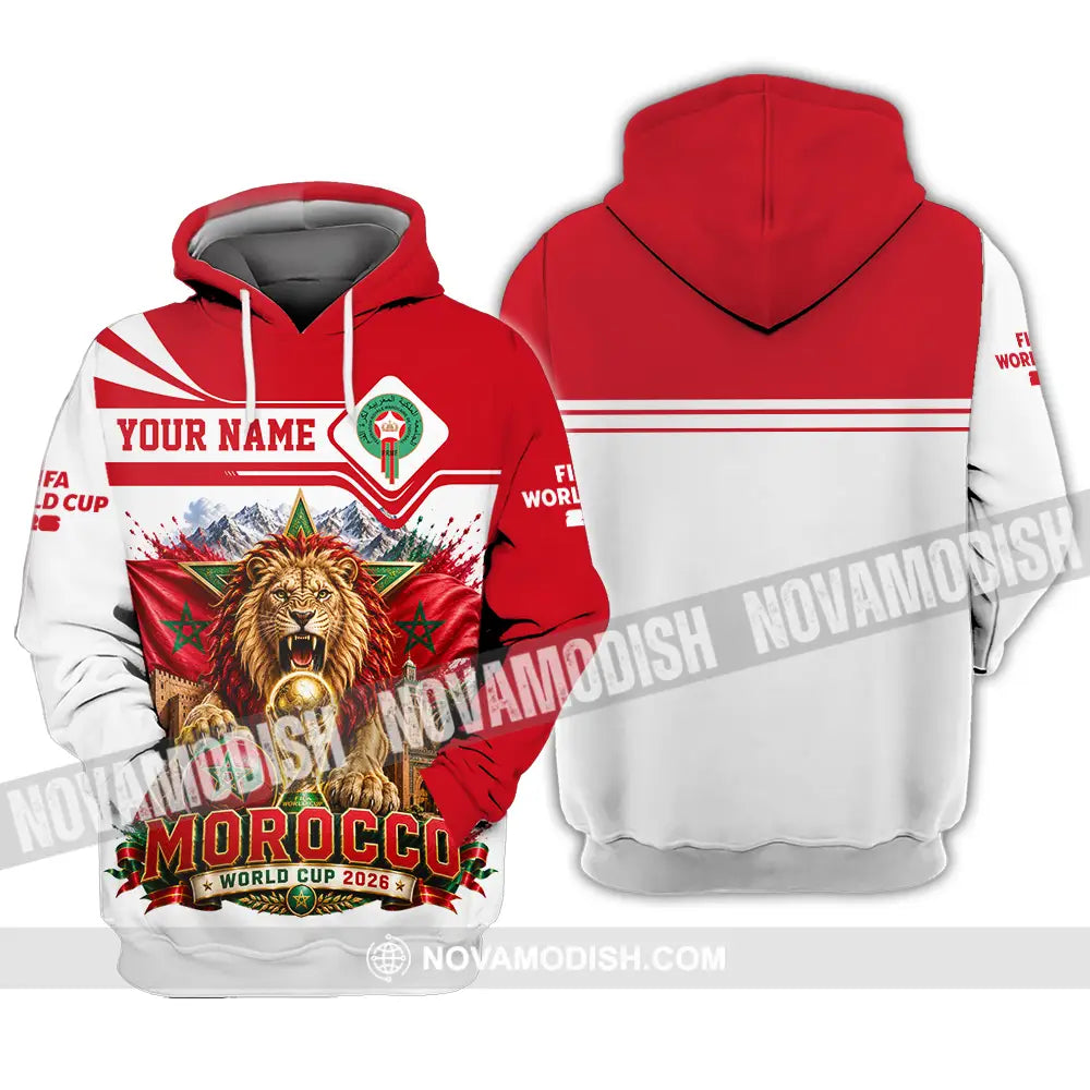 Unisex Shirt - Custom Morocco World Cup 2026 Shirt - Hoodie / S - T-shirt