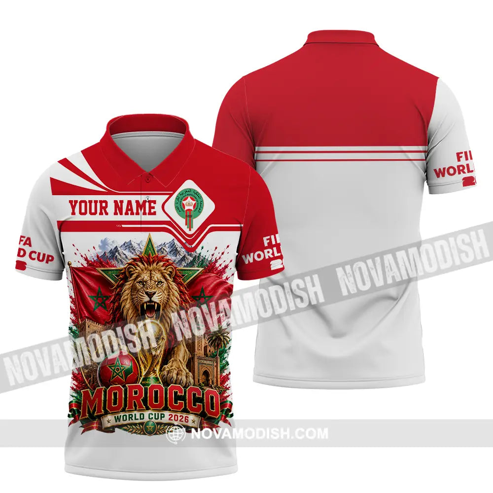 Unisex Shirt - Custom Morocco World Cup 2026 Shirt - Polo Shirt / S - T-shirt