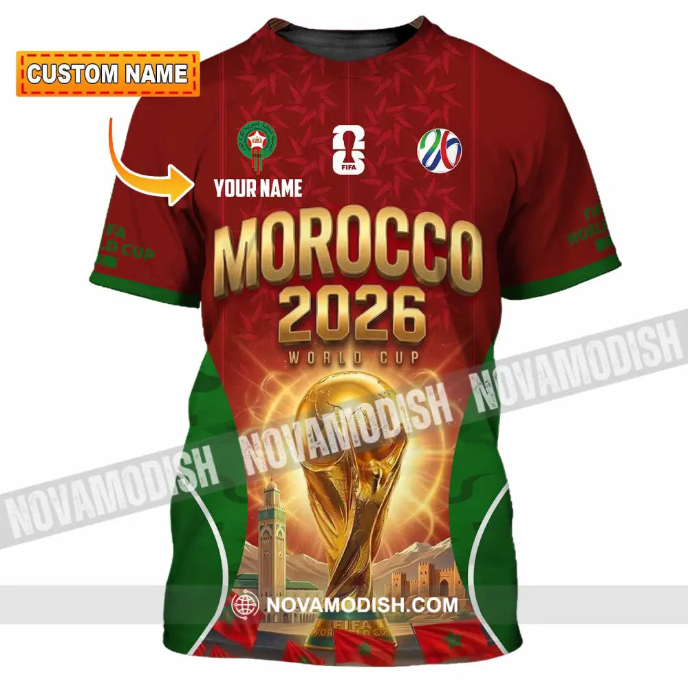 Unisex Shirt - Custom Morocco World Cup 2026 Shirt - T-shirt