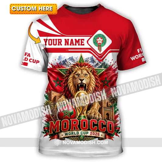 Unisex Shirt - Custom Morocco World Cup 2026 Shirt - T-shirt