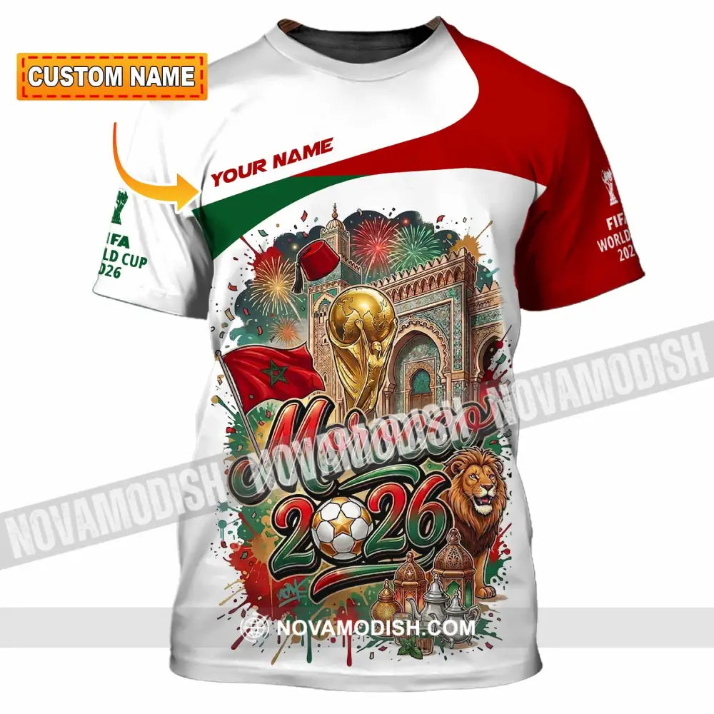 Unisex Shirt - Custom Morocco World Cup 2026 Shirt - T-shirt