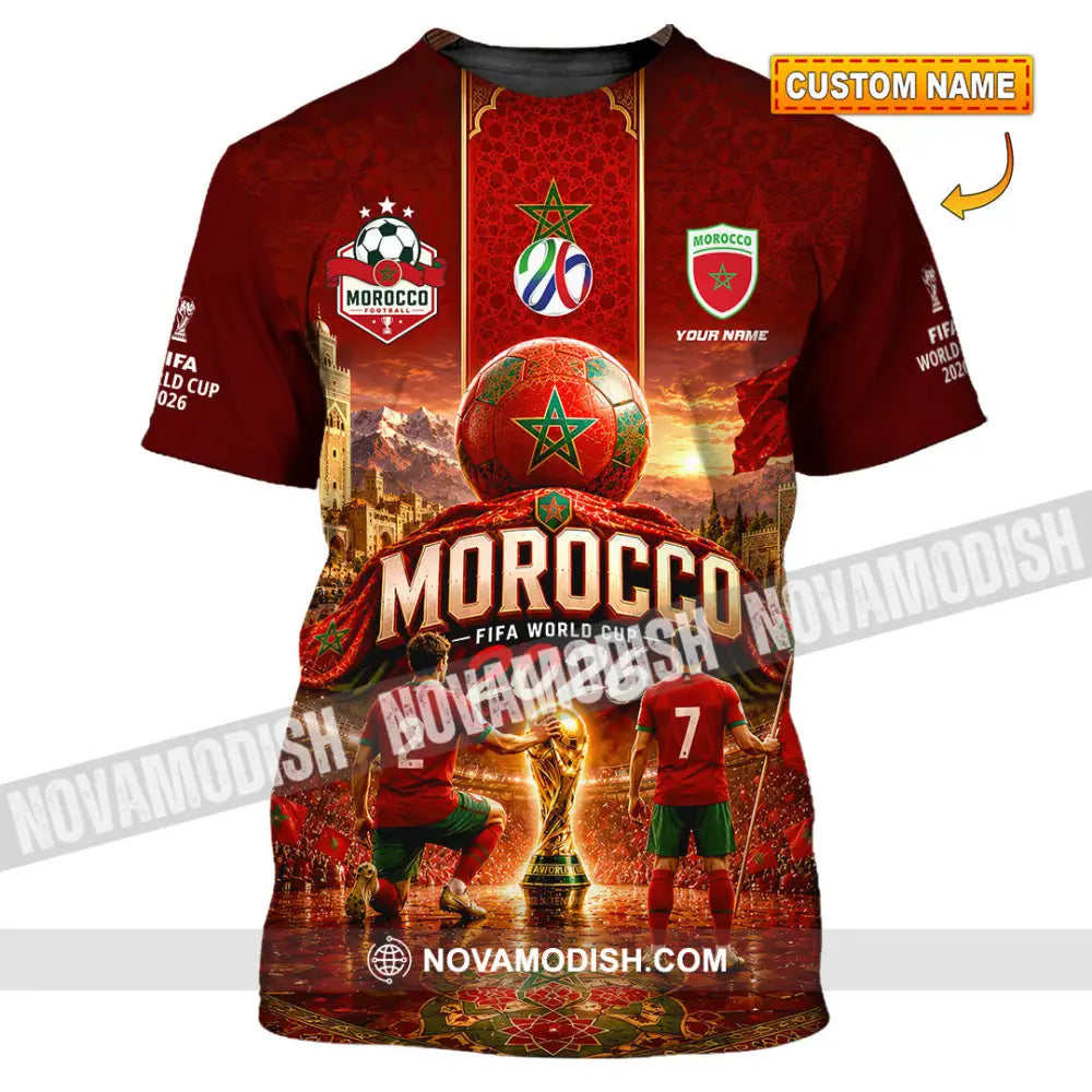 Unisex Shirt - Custom Morocco World Cup 2026 Shirt - T-shirt