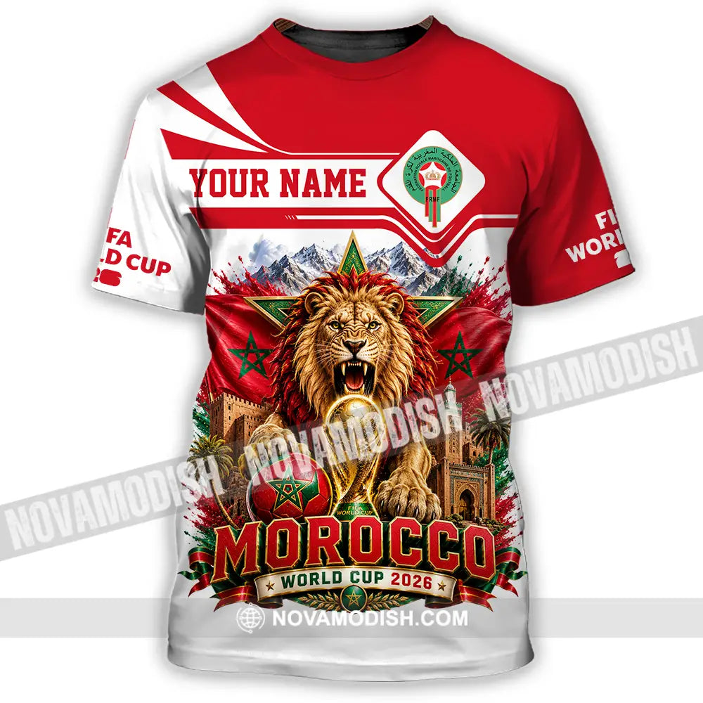 Unisex Shirt - Custom Morocco World Cup 2026 Shirt - T-Shirt / S - T-shirt