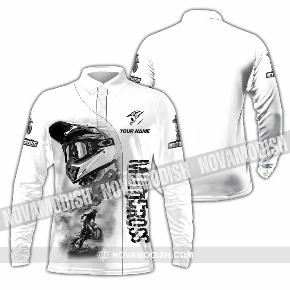 Unisex Shirt - Custom Motocross Shirt - Long Sleeve Polo / S - T-shirt