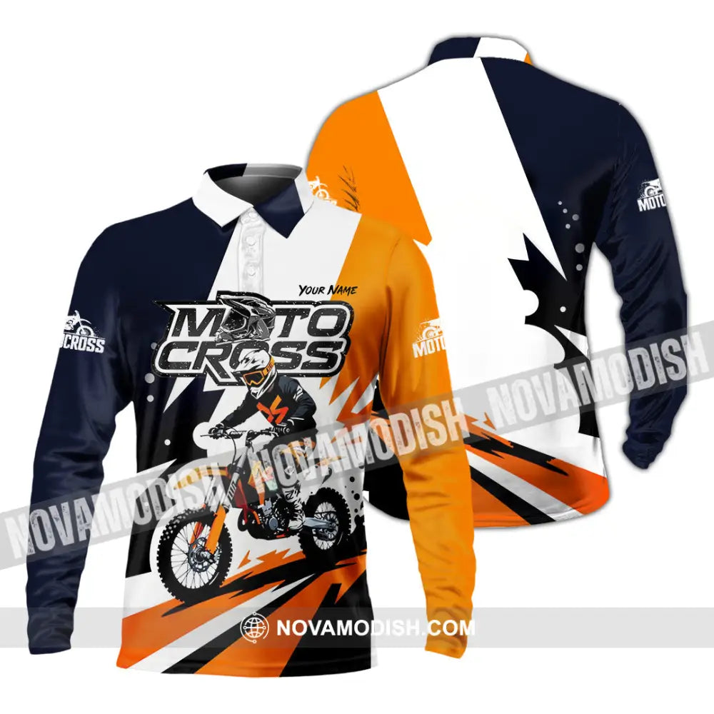 Unisex Shirt - Custom Motocross Shirt - Long Sleeve Polo / S - T-shirt