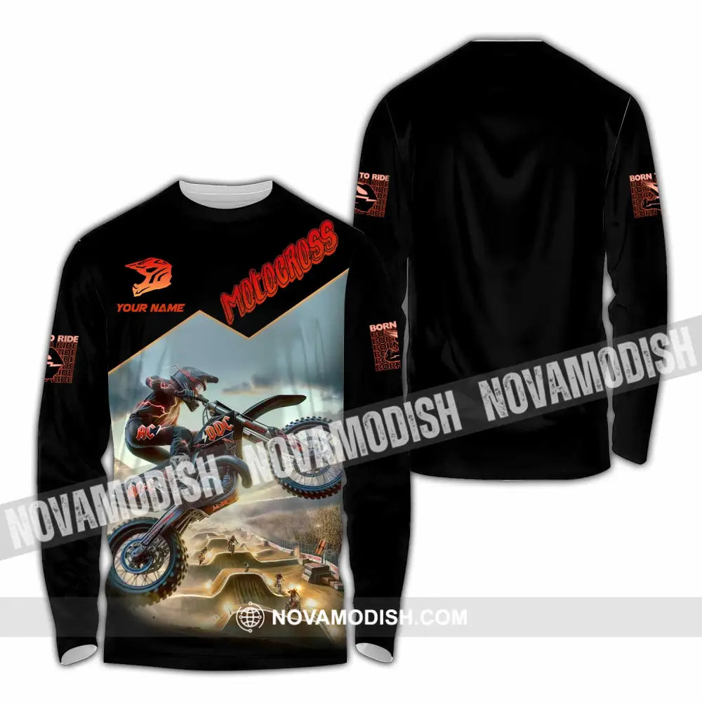 Unisex Shirt - Custom Motocross Shirt Long Sleeve Shirt / S T-shirt