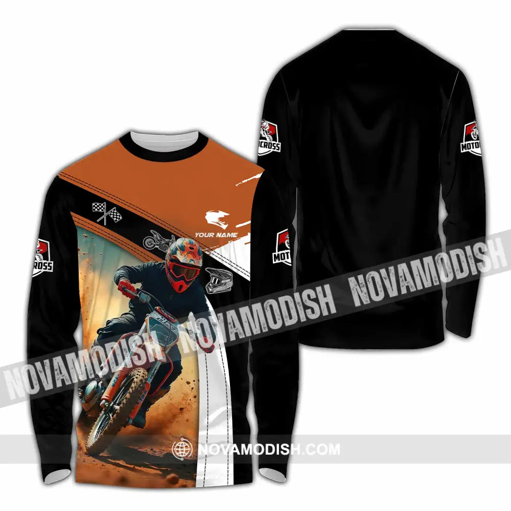 Unisex Shirt - Custom Motocross Shirt Long Sleeve Shirt / S T-shirt