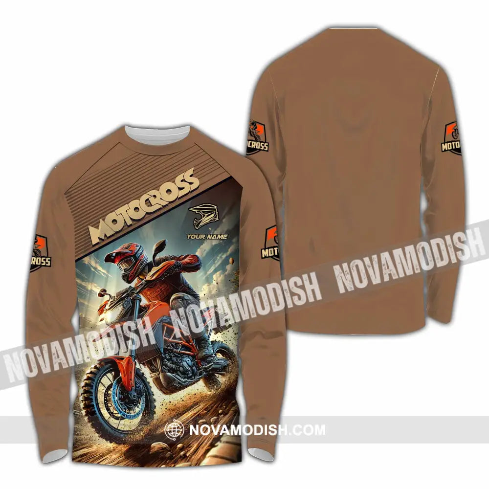 Unisex Shirt - Custom Motocross Shirt Long Sleeve Shirt / S T-shirt