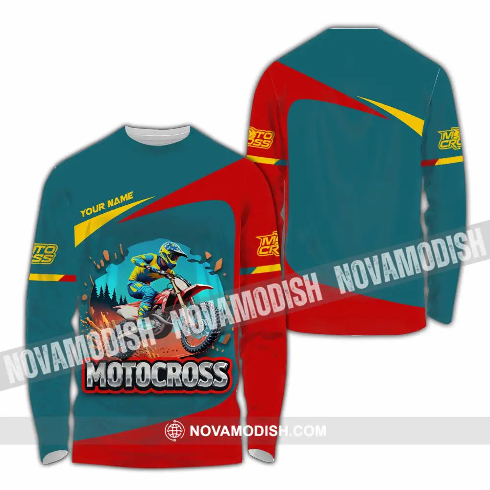 Unisex Shirt - Custom Motocross Shirt Long Sleeve Shirt / S T-shirt