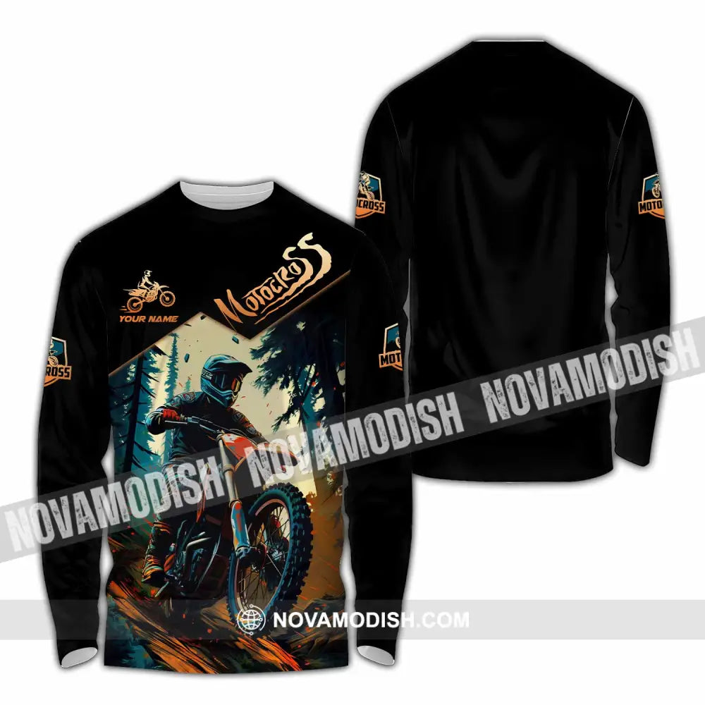 Unisex Shirt - Custom Motocross Shirt Long Sleeve Shirt / S T-shirt