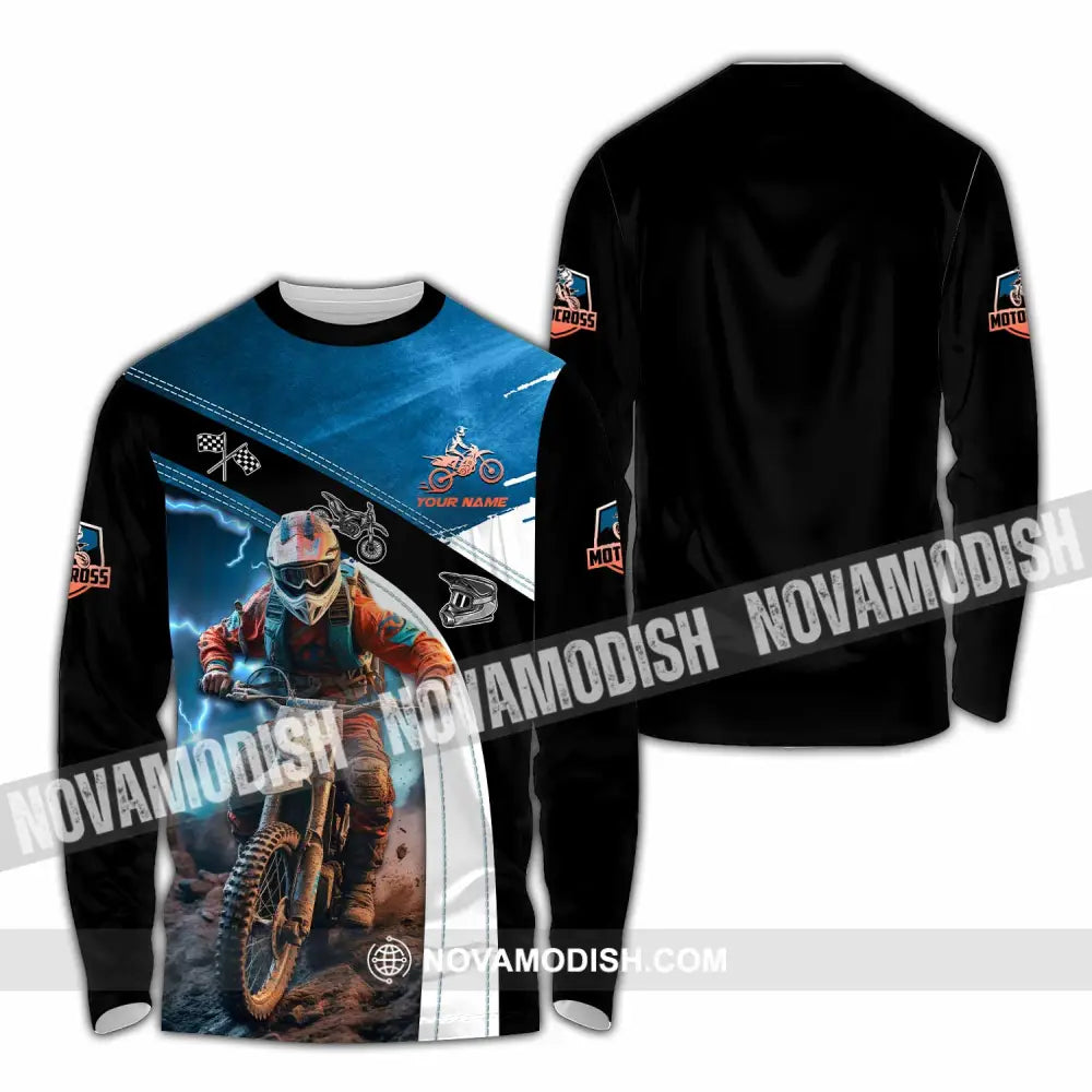 Unisex Shirt - Custom Motocross Shirt Long Sleeve Shirt / S T-shirt