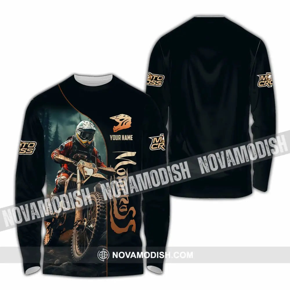 Unisex Shirt - Custom Motocross Shirt Long Sleeve Shirt / S T-shirt