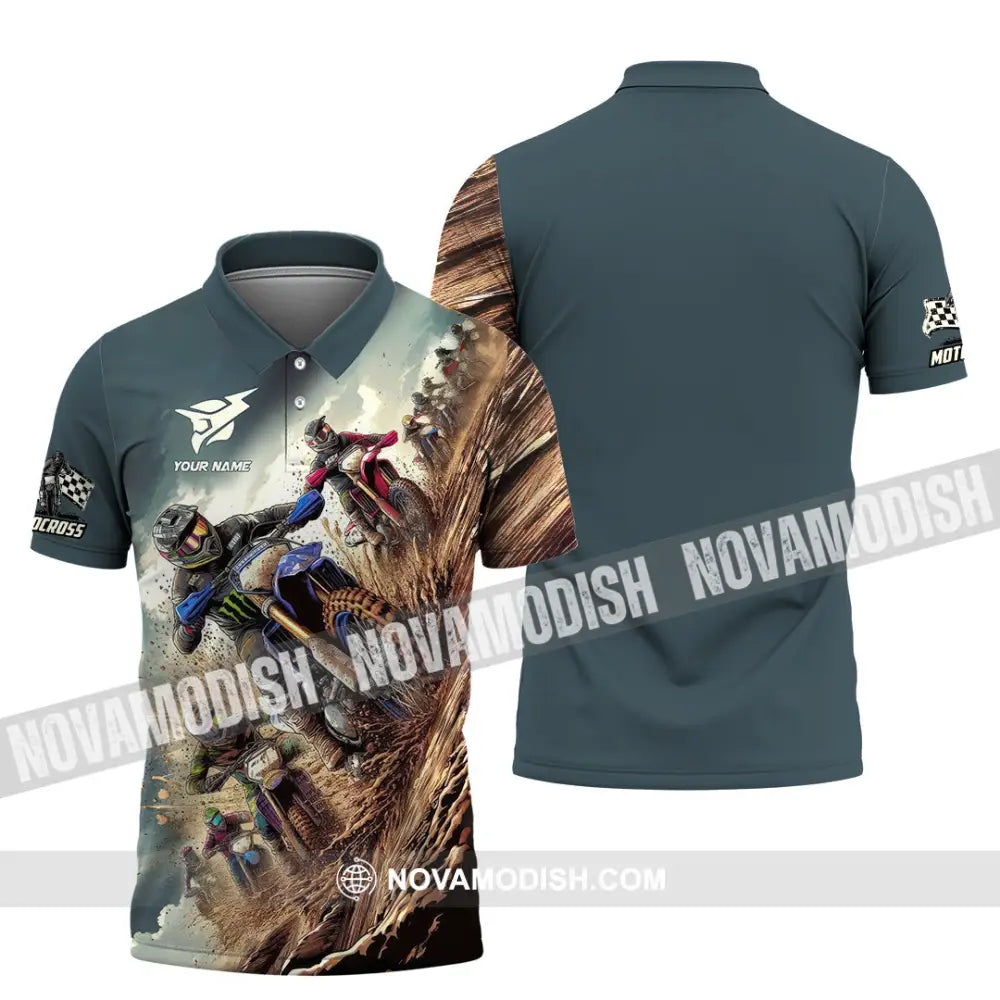 Unisex Shirt - Custom Motocross Player Shirt Polo Shirt / S T-shirt