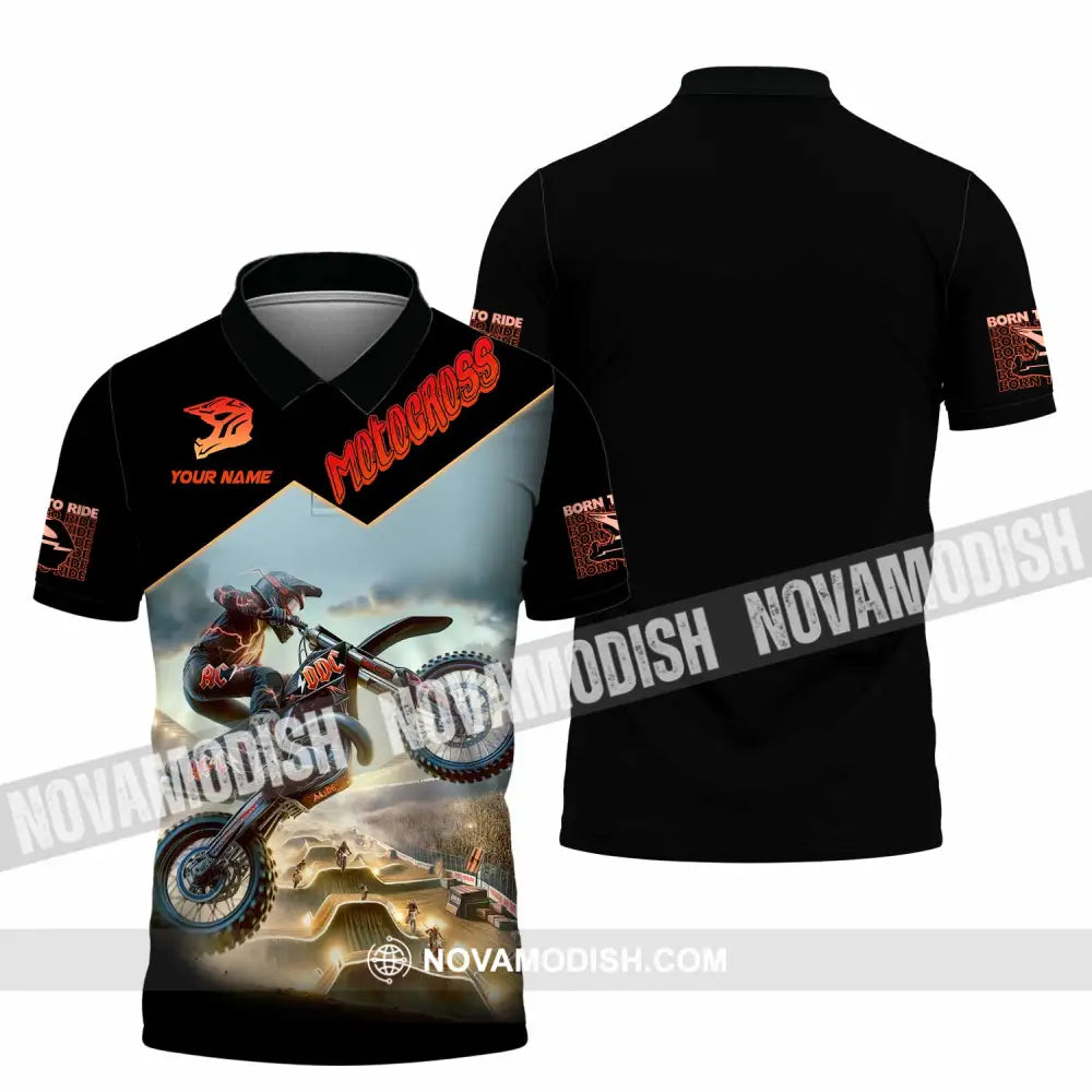 Unisex Shirt - Custom Motocross Shirt Polo Shirt / S T-shirt