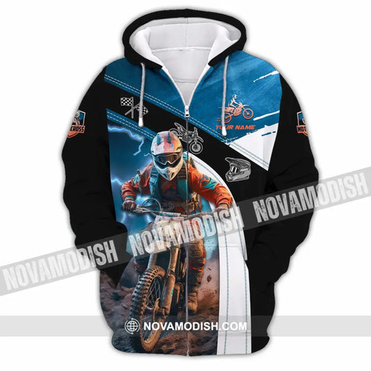 Unisex Shirt - Custom Motocross Shirt Zipper Hoodie / S T-shirt