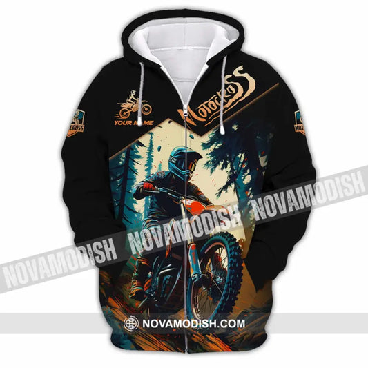 Unisex Shirt - Custom Motocross Shirt Zipper Hoodie / S T-shirt