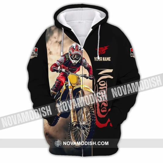 Unisex Shirt - Custom Motocross Shirt Zipper Hoodie / S T-shirt