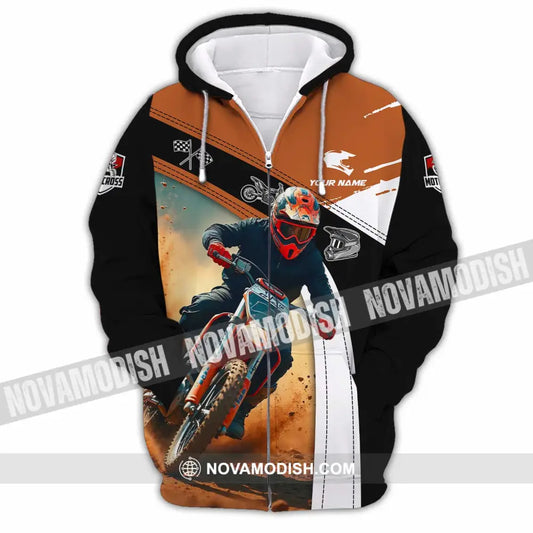 Unisex Shirt - Custom Motocross Shirt Zipper Hoodie / S T-shirt