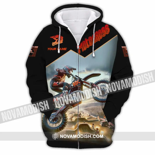 Unisex Shirt - Custom Motocross Shirt Zipper Hoodie / S T-shirt