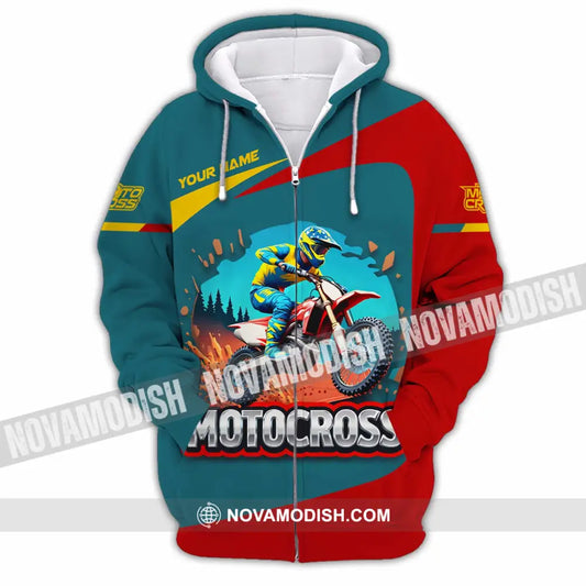 Unisex Shirt - Custom Motocross Shirt Zipper Hoodie / S T-shirt