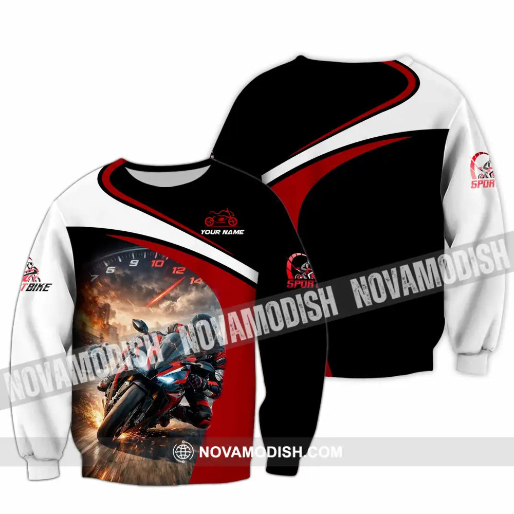 Unisex Shirt - Custom Motorbike Shirt - Long Sleeve / S - T-shirt