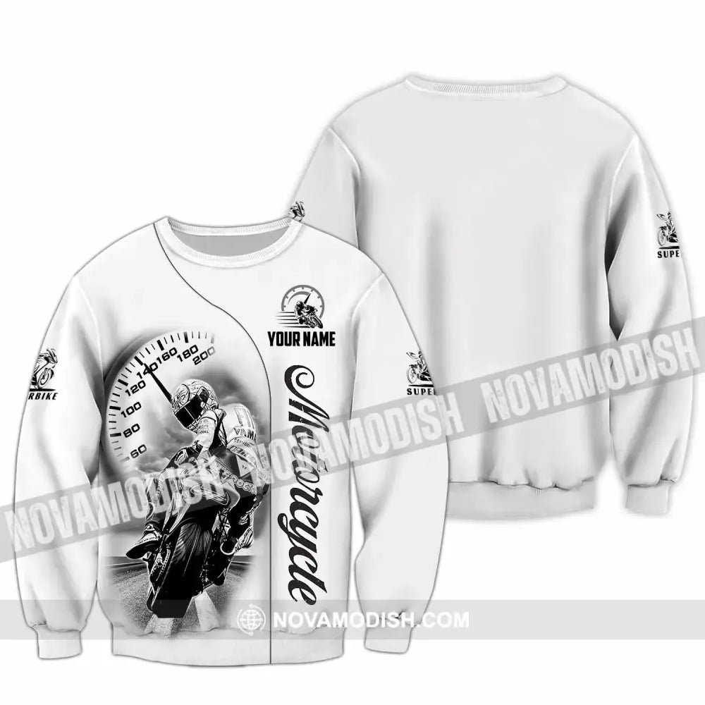 Unisex Shirt - Custom Motorcycle 3D Shirt Long Sleeve / S T-shirt