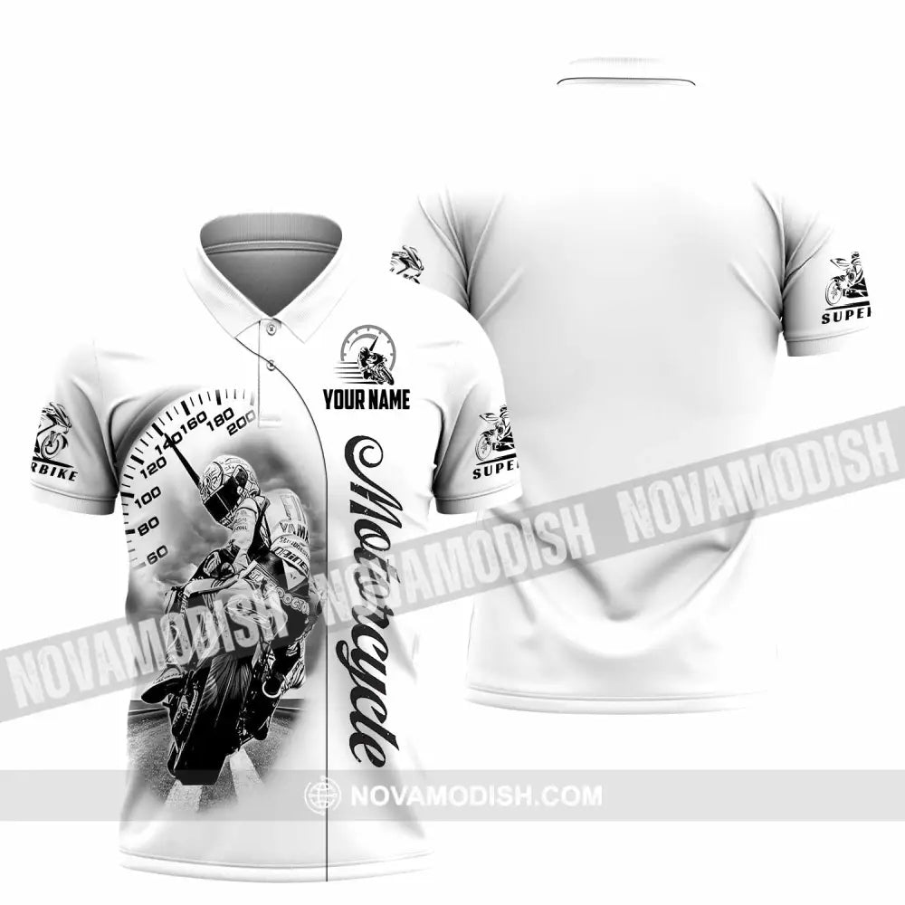 Unisex Shirt - Custom Motorcycle 3D Shirt Polo Shirt / S T-shirt