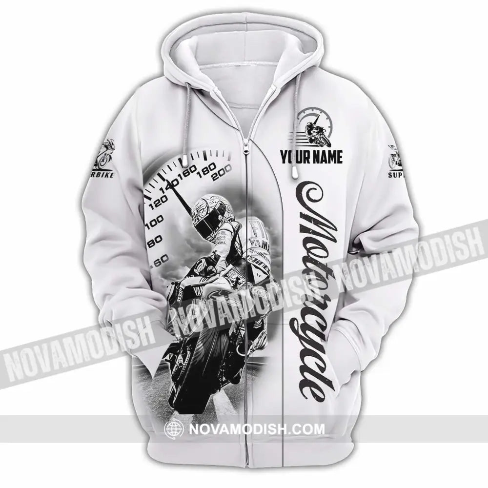 Unisex Shirt - Custom Motorcycle 3D Shirt Zipper Hoodie / S T-shirt