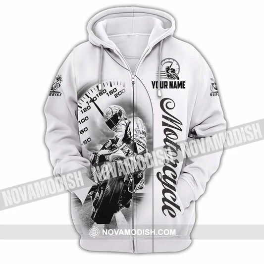 Unisex Shirt - Custom Motorcycle 3D Shirt Zipper Hoodie / S T-shirt