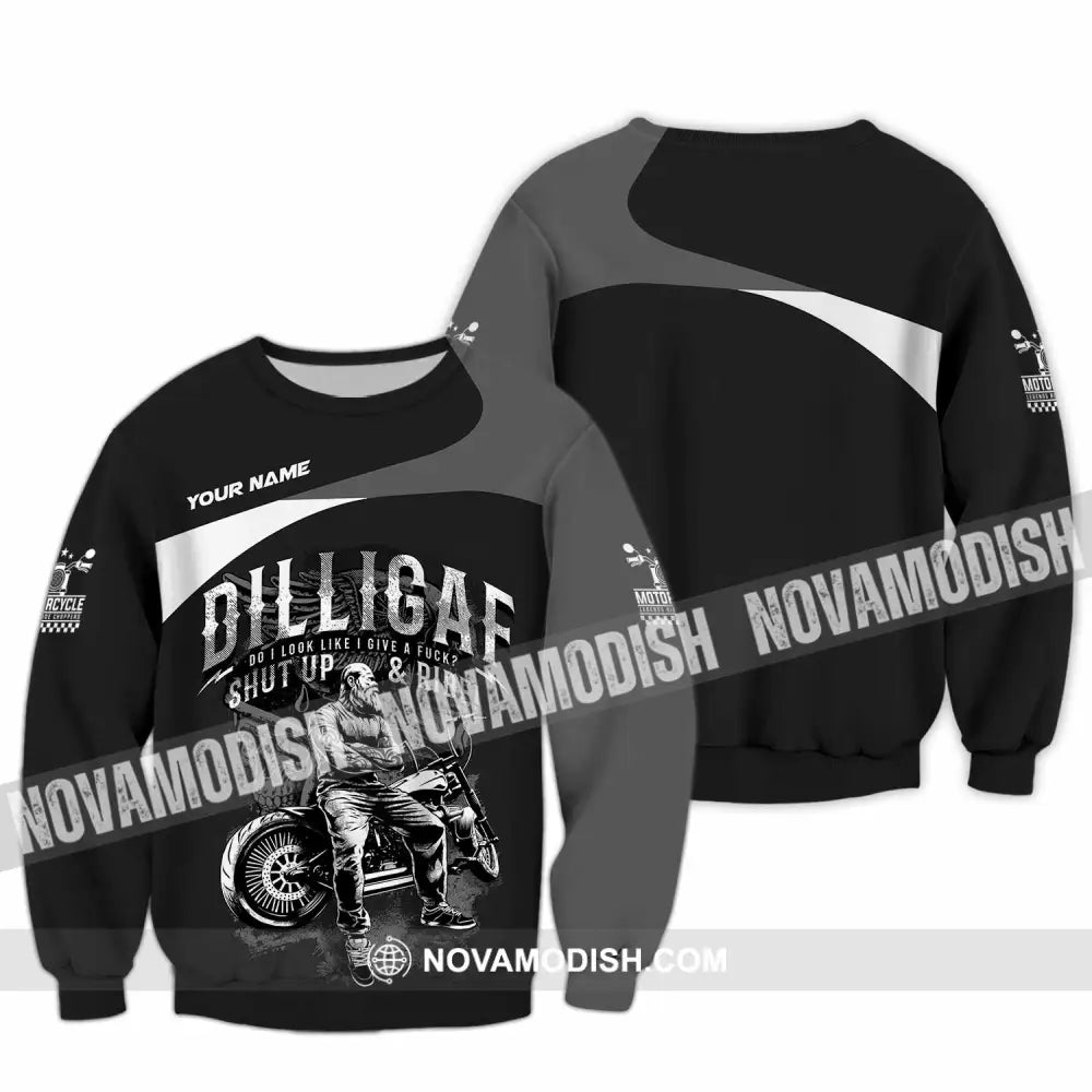 Unisex Shirt - Custom Motorcycle Do I Look Like I Do A Fxck Shut Up & Ride Shirt - Long Sleeve / S - T-shirt
