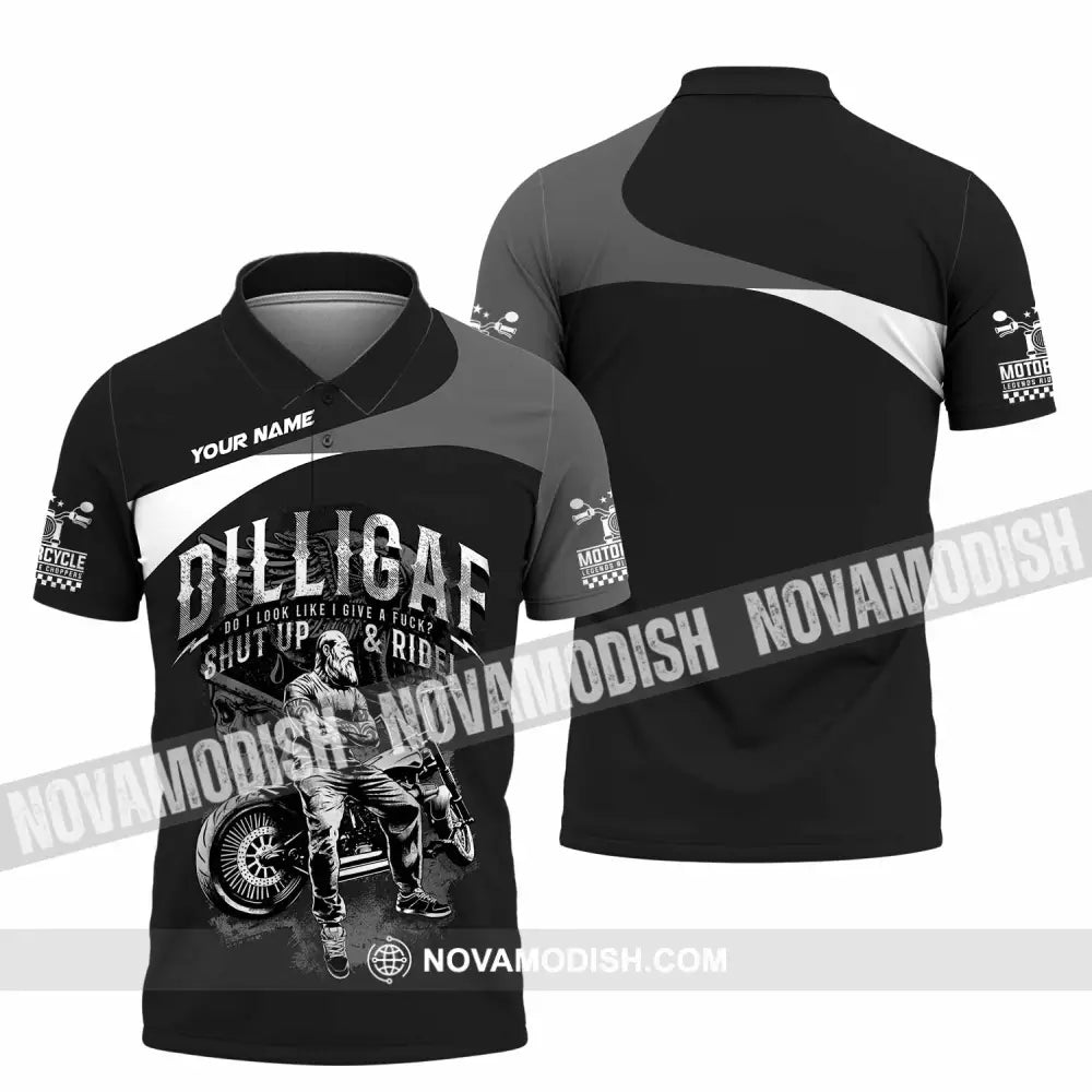 Unisex Shirt - Custom Motorcycle Do I Look Like I Do A Fxck Shut Up & Ride Shirt - Polo Shirt / S - T-shirt