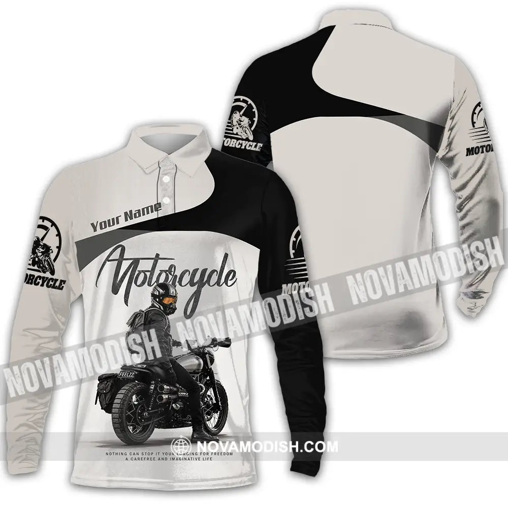 Unisex Shirt - Custom Motorcycle Shirt - Long Sleeve Polo / S - T-shirt